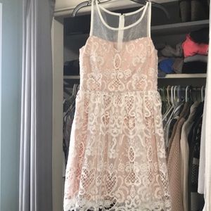 Perfect bridal shower lace dress